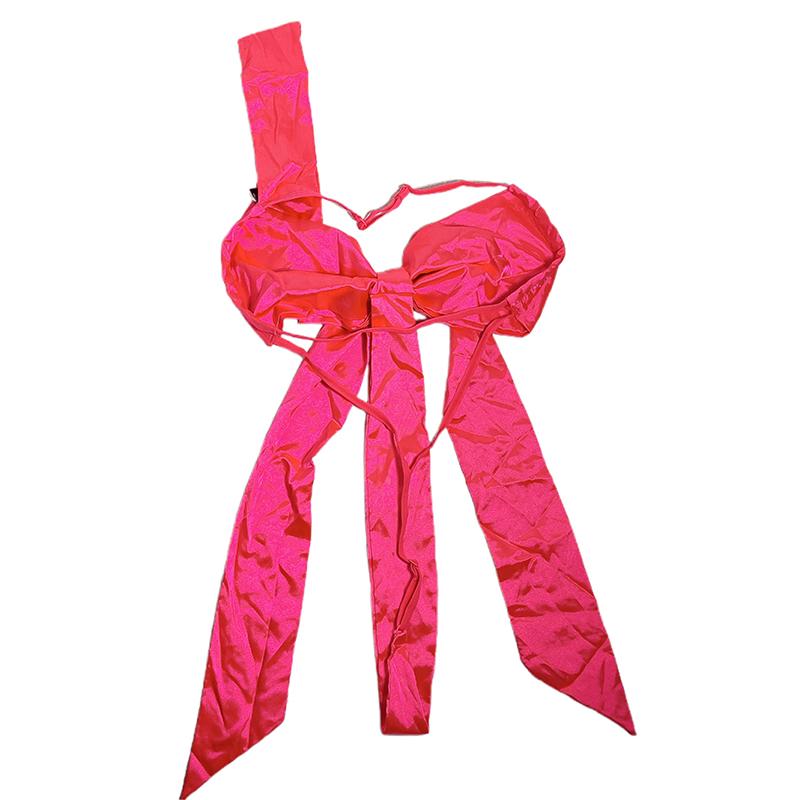 Fashion New Women Sexy Lingerie Set Lady Christmas Festival Bowknot Underwear Set Backless Bodysuit Red Brassiere Biustonosz