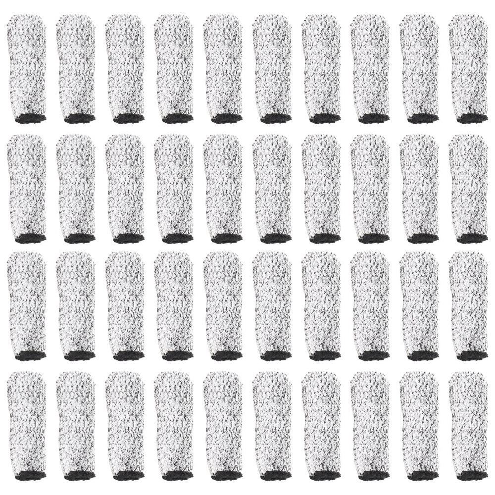 40pcs Breathable Cut Resistant Finger Protectors Finger Cots Protector For Kitchen