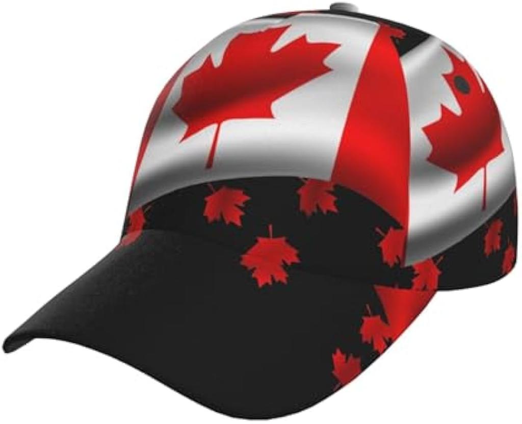 Canada Cap Canadians Baseball Cap Flag Sun Hats Adjustable Cap Canada Flag Hat Trucker Hat for Women Men