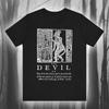 New Jersey Dance Devil T-shirt Witch Hunt T-shirt Witchcraft T-shirt Salem Mystery Black Magic Unisex Short-sleeved T-shirt
