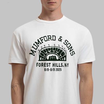 Mumford And Sons Forest Hills New York Event Tee On August 8 And 9 2026 Unisex