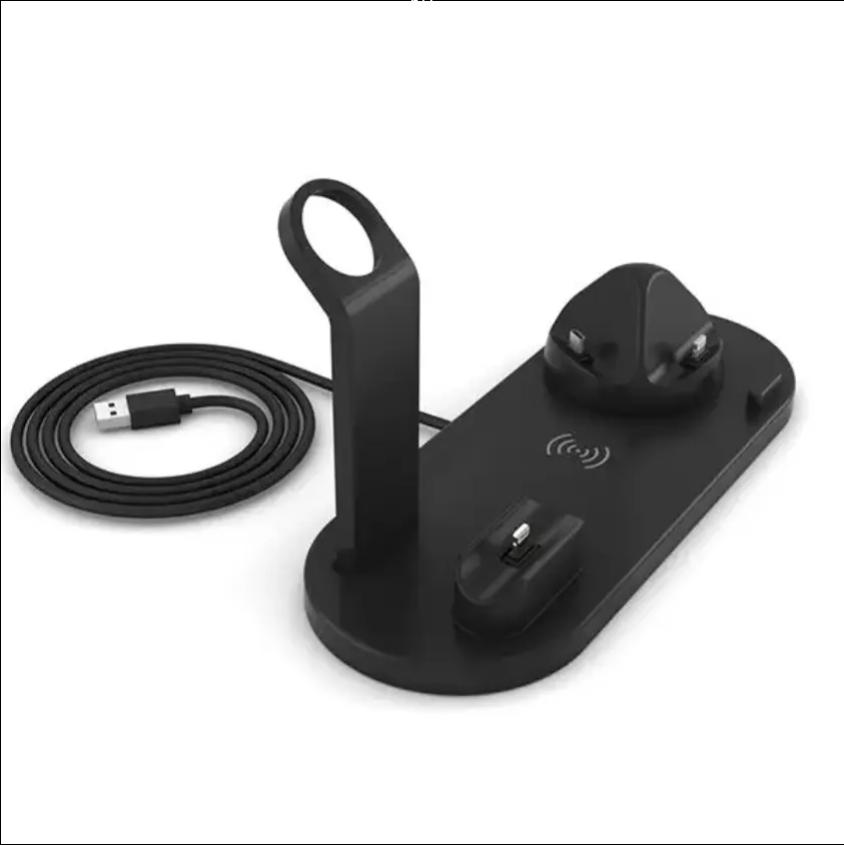 2026 Magnetic 6-in-1 Wireless Charger with 15W Fast Charging for Earbuds Phone Watch-Desktop Charger Station