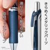 Pentel EnerGel Ballpoint Pen 0.5mm Silver Body BLN75Z-CA Blue Black 10-pack