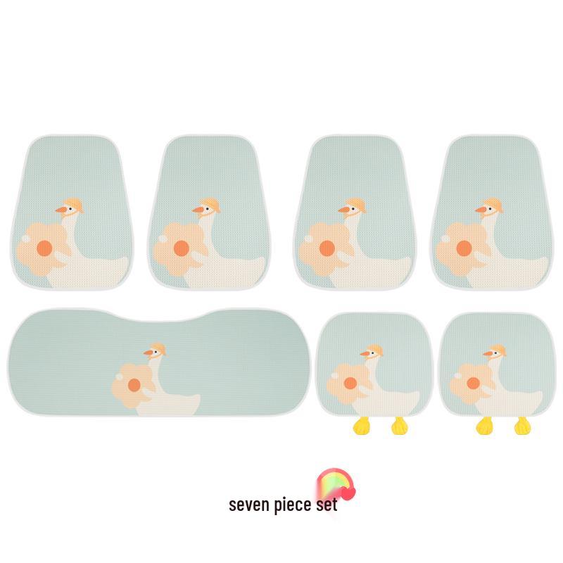 Cartoon Duck Ice Silk Car Seat Cushion for Jetour Traveller Dasheng X70 Plus