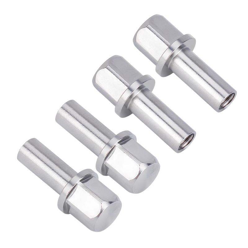 4PCS 12mm Hex Wheel Hub Drive Adaptor Extension Column Metal Nut 12/15/17/20/25mm for 1/10 RC Crawler Axial SCX10 TRX4