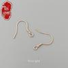 S925 Sterling Silver U-Shaped Ear Hook Ring with Plain Silver Components
