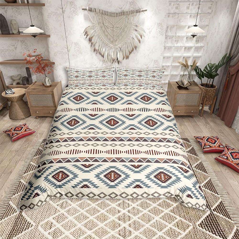 Creative Homewares Unisex Homewish Boho Western Aztec Duvet Cover Set For Adultcorn Silk Triangle Abstract Bedding Setrustic Farmhouse Bed Set