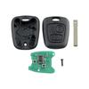 Für Peugeot 107 207 307 Citroen C1 2-Tasten Auto-Fernbedienungsschlüsselanhänger 433MHz ID46 Chip