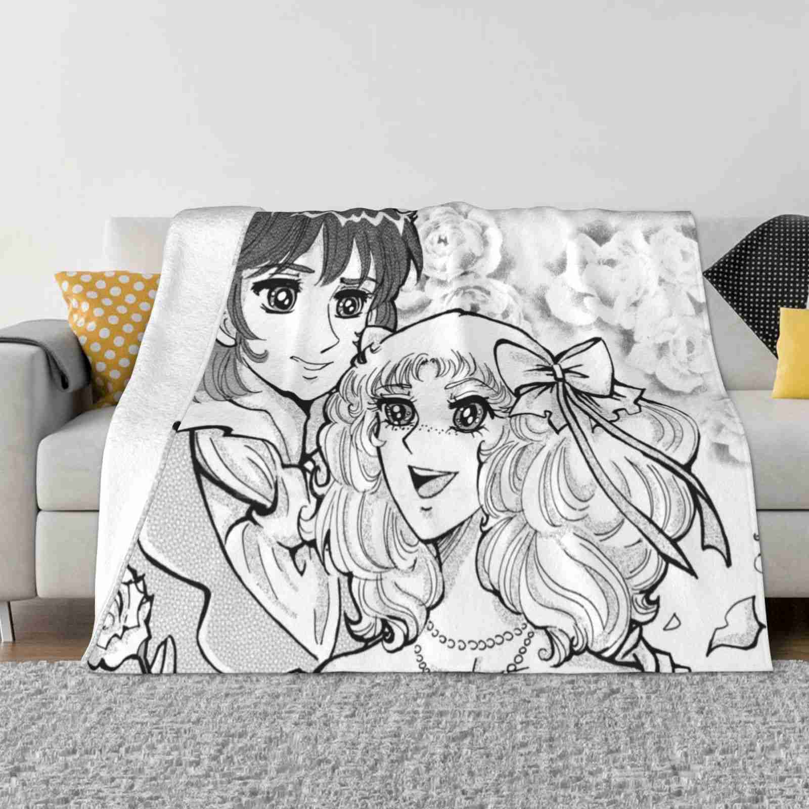 Кэнди-Кэнди Махровое Счастливый Конец Новое Поступление Мода Отдых Теплое Фланелевое Одеяло Кэнди Кэнди Аниме Манга Махровое Гранчастер Счастливый 30x40in
