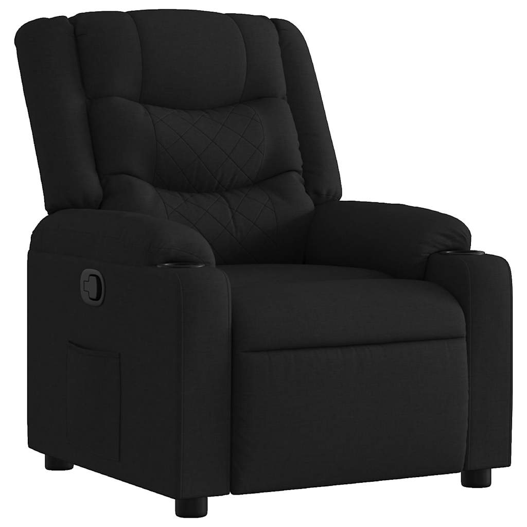 Relax Chair Black Fabric
