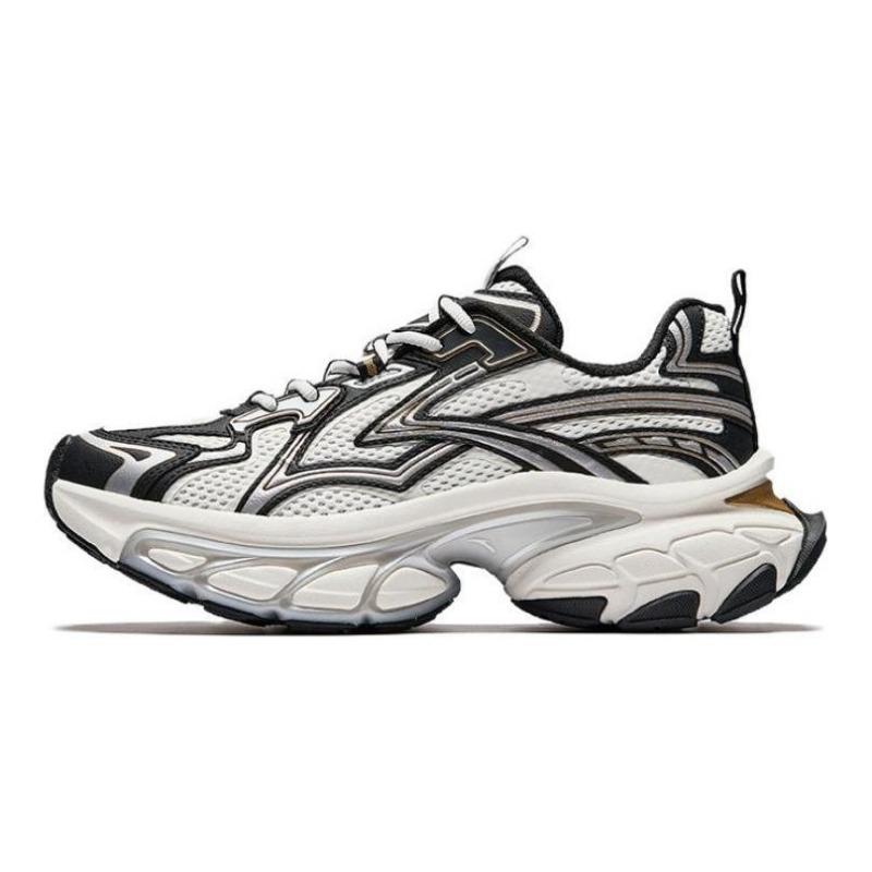 Anta Fuyao men low-top dad shoes white black silver comfortable minimalist 112618899-2 40