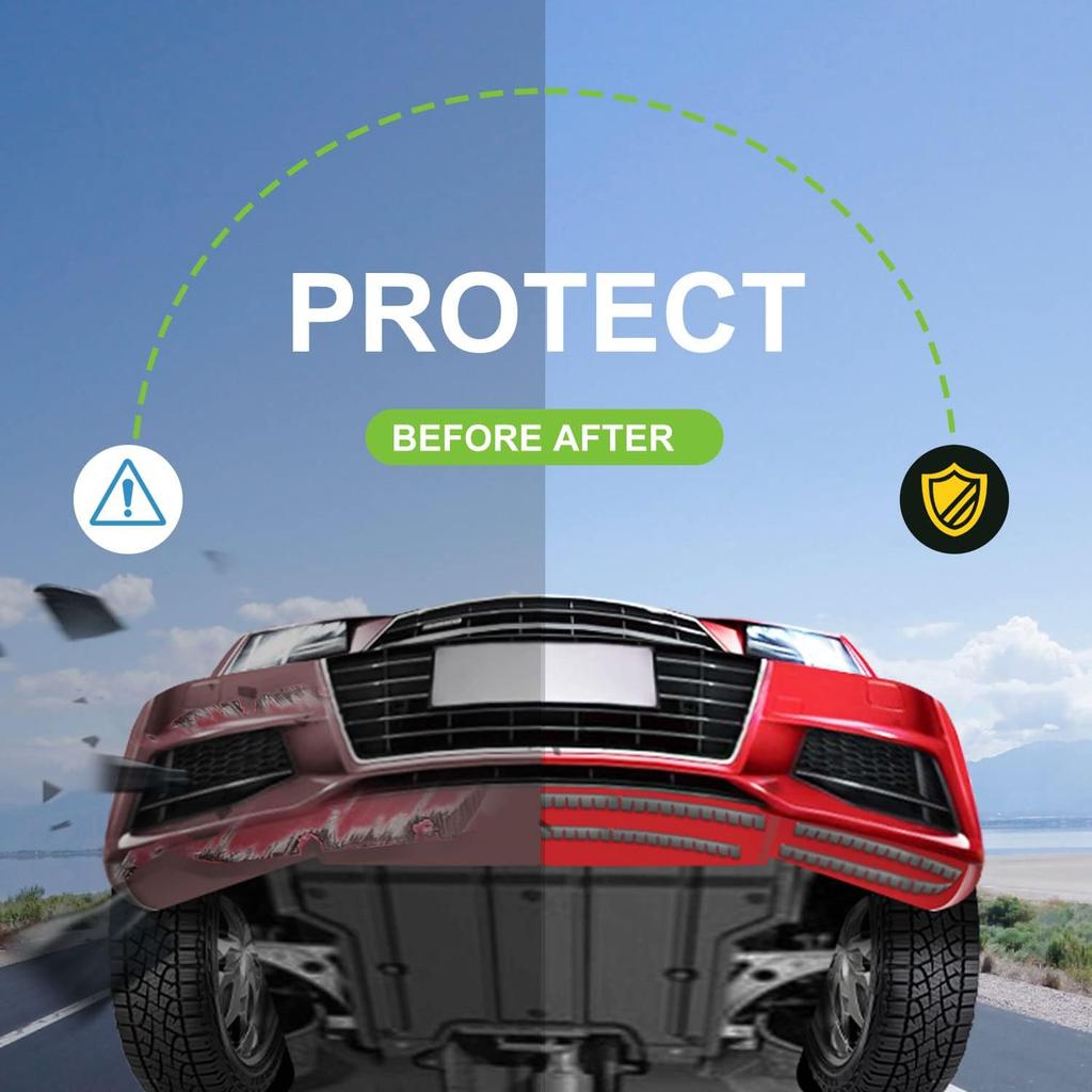 Front Bumper Scrape Guard 8 Pack Car Universal Black Bumper Lips Scrape Guard Car Under Bumper Or Anti-Scratch DIY Protector For Lowered Cars, Sport