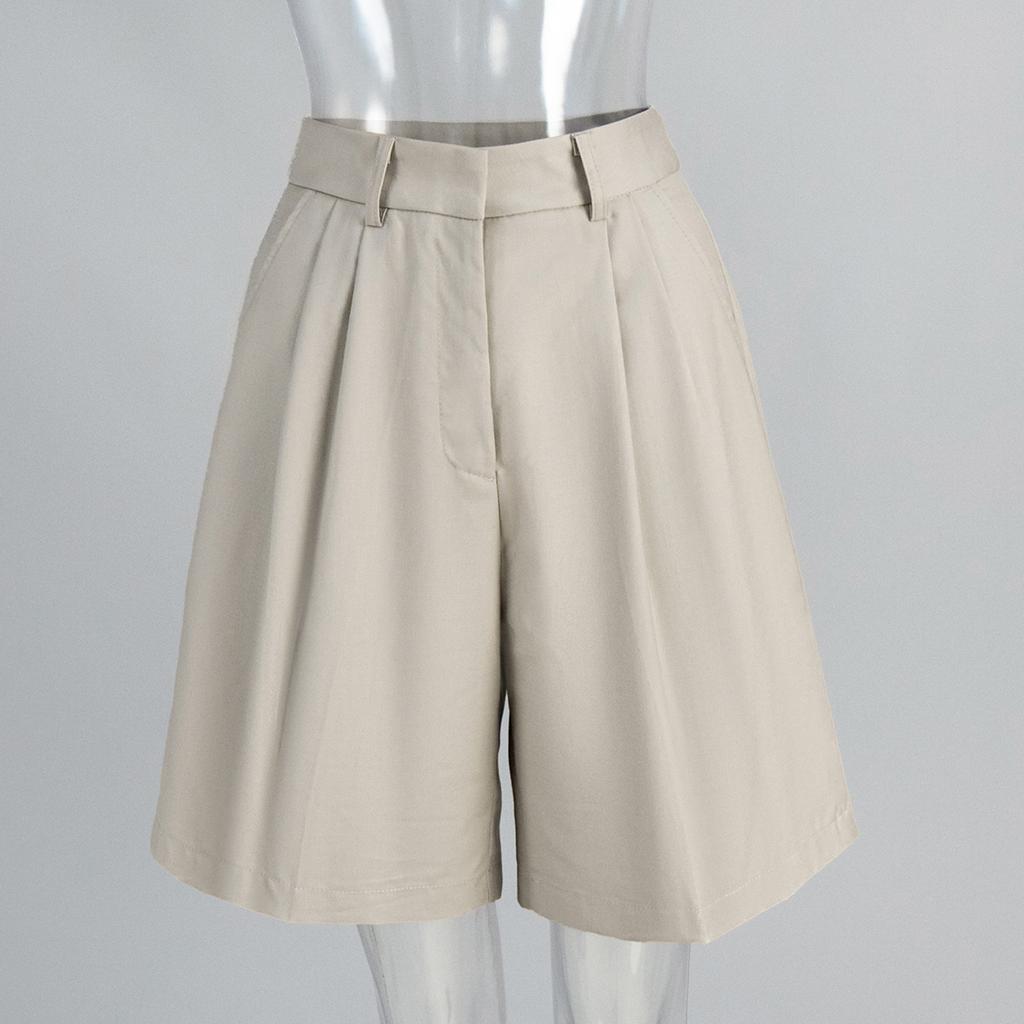 Women's Straight-leg Casual Loose Five-point Suit Shorts