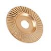 3Pcs Angle Grinder Polishing Pad, Wide Angle Grinder Compatible 4-4.5 Inch with Adapters, Curved Grooved Anti-Clog Teeth for Engraving Polishing
