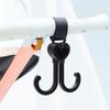 Stroller Hooks Pushchair Organizer Hook Upgrade Double Head Pram Hook for Hanging Bags Universal Hook Pram Accessories