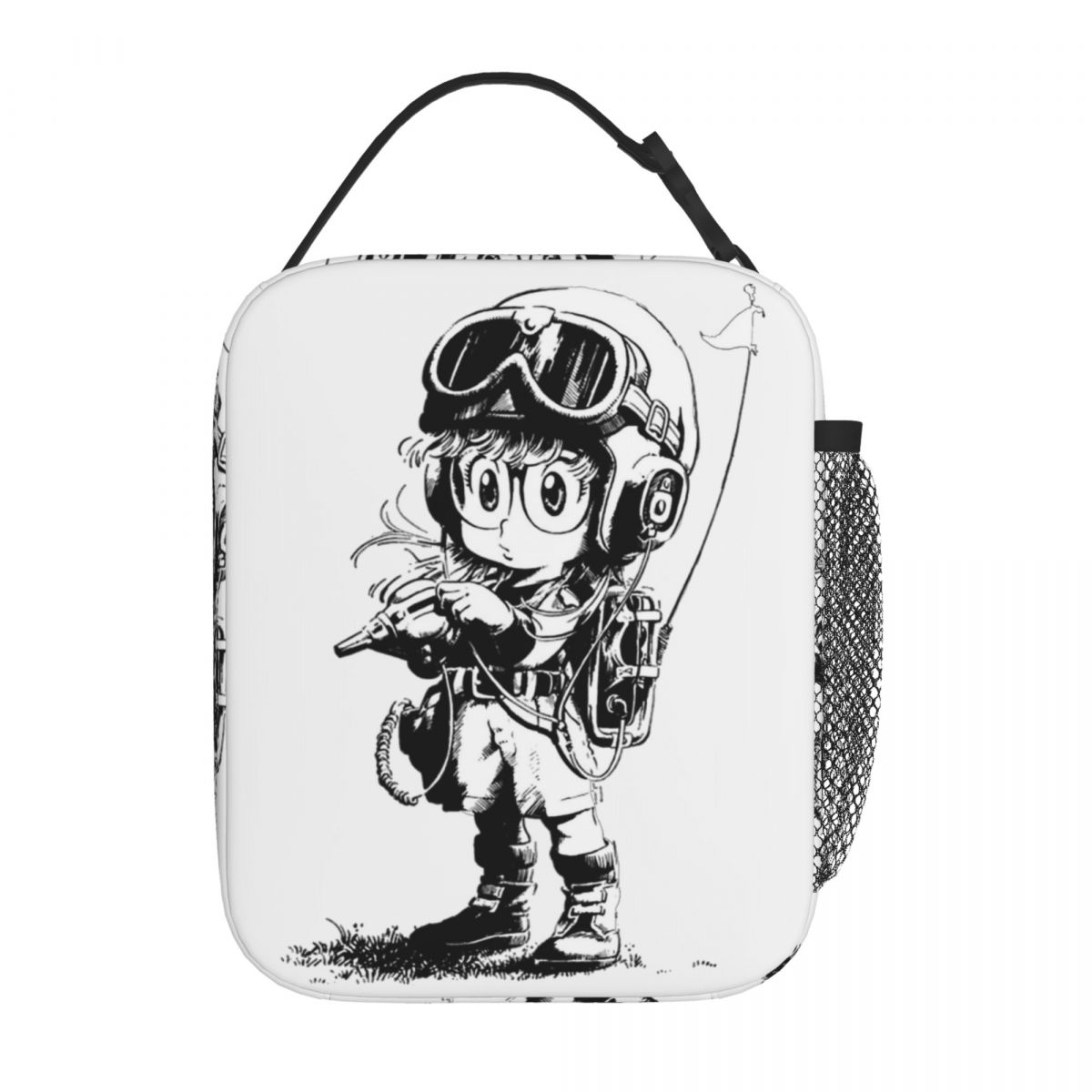 Arale Dr Slump Toriyama Anime Manga 90s Insulated Lunch Bags Cooler Bag Lunch Container Leakproof Tote Lunch Box Bag College One Size
