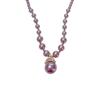 French Zircon Crown Glass Bead Necklace Fashionable Niche Design High-end Light Luxury Temperament Retro Sweater Chain