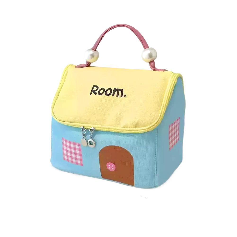 Little House Makeup Bag Women's Cosmetic Bag Cosmetic Pouch Cosmetic Bag Organizer for Women Bathroom Toiletry Zipper Bag