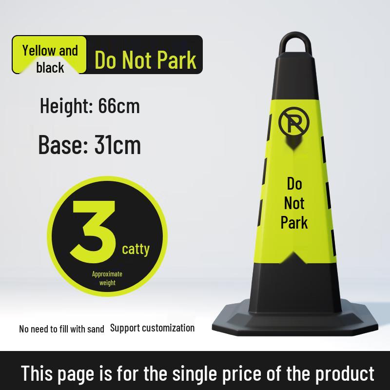 Yishuxiang Reflective Rubber Parking Bollard with Chain