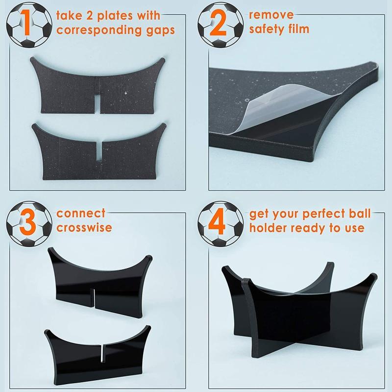 Acrylic Ball Stand Porable Display for Basketball Football Soccer Rugby Bowling