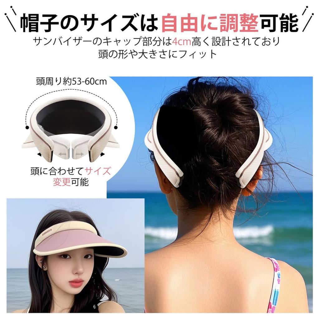 Sun Visor for UV Cool To the Sun Sweat Small Sun Does Not Fly Summer Number [Lhyxuuk] Women, Protection, Touch, Protection, Absorbent, Face, Cap, Hat,