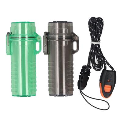 2 Stück Camping Plastik Wasserdicht Tasche Aufbewahrungsrohr Tragbarer Organizer Halter Behälter für