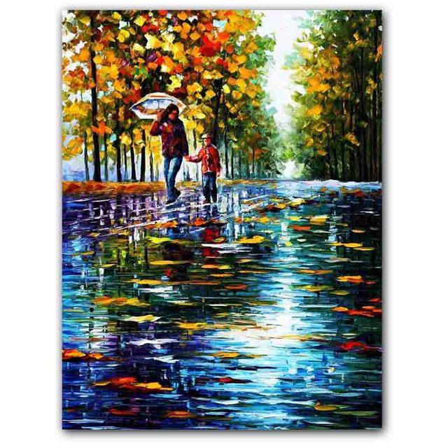 

Скандинавское граффити искусство абстрактный пейзаж холст картина город ночная сцена постер офис гостиная спальня украшение дома фреска без рамки 21*30cm No Frame