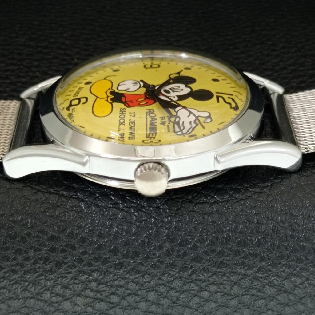 SWISS VINTAGE HAND-WINDING MENS REFURBISHED YELLOW COLOR DIAL WATCH A707223-1