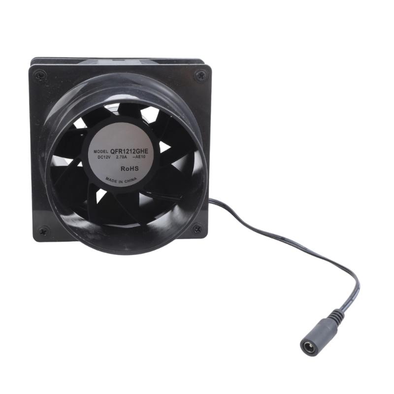 Hohe Luftströme 12V Lüfter mit abnehmbarem ABS-Gehäuse für Growzelte, Serverkühlung und DIY-Anwendungen