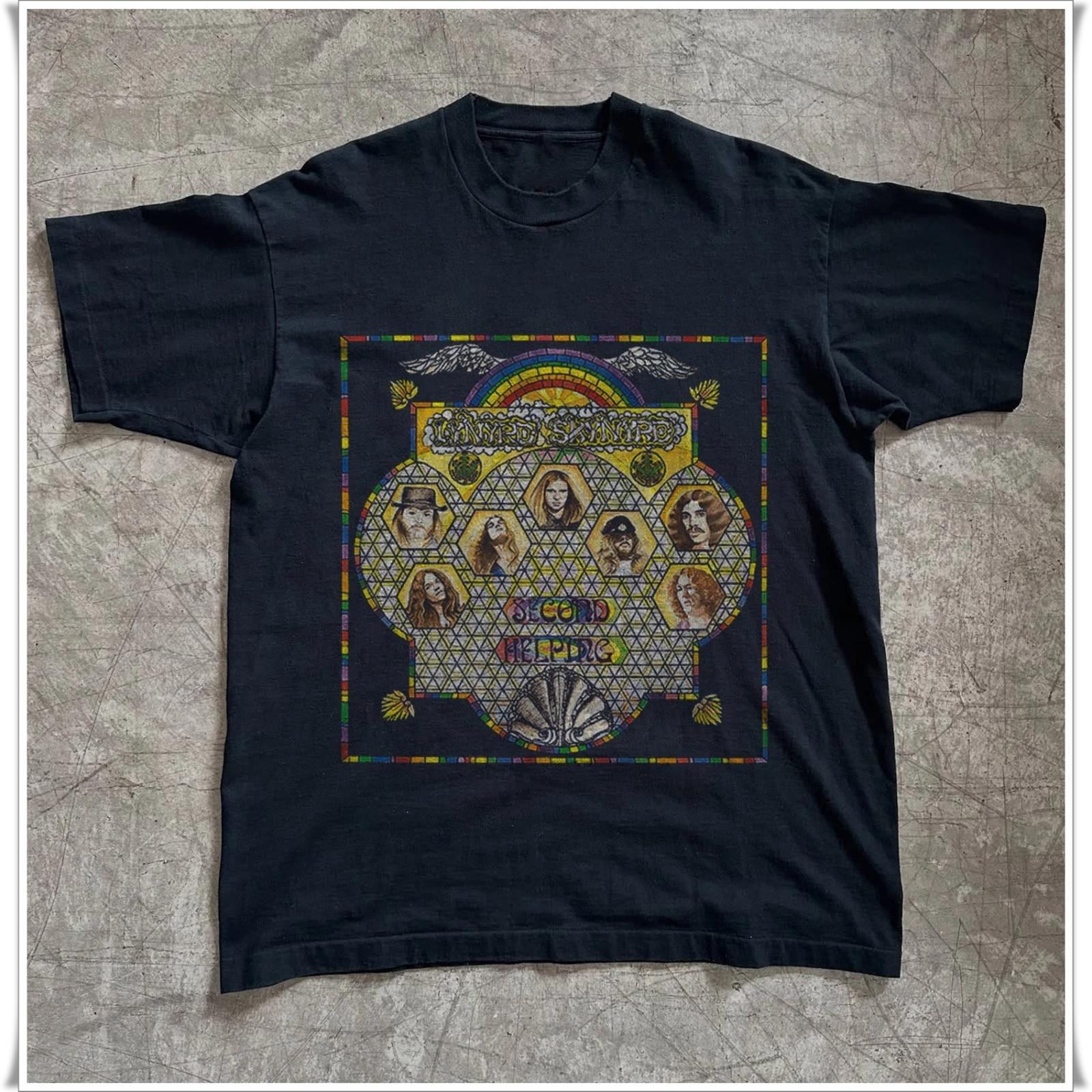 Vintage Lynyrd Skynyrd Second Helping T-shirt, Unisex Black T-shirt, Size S-5XL XL