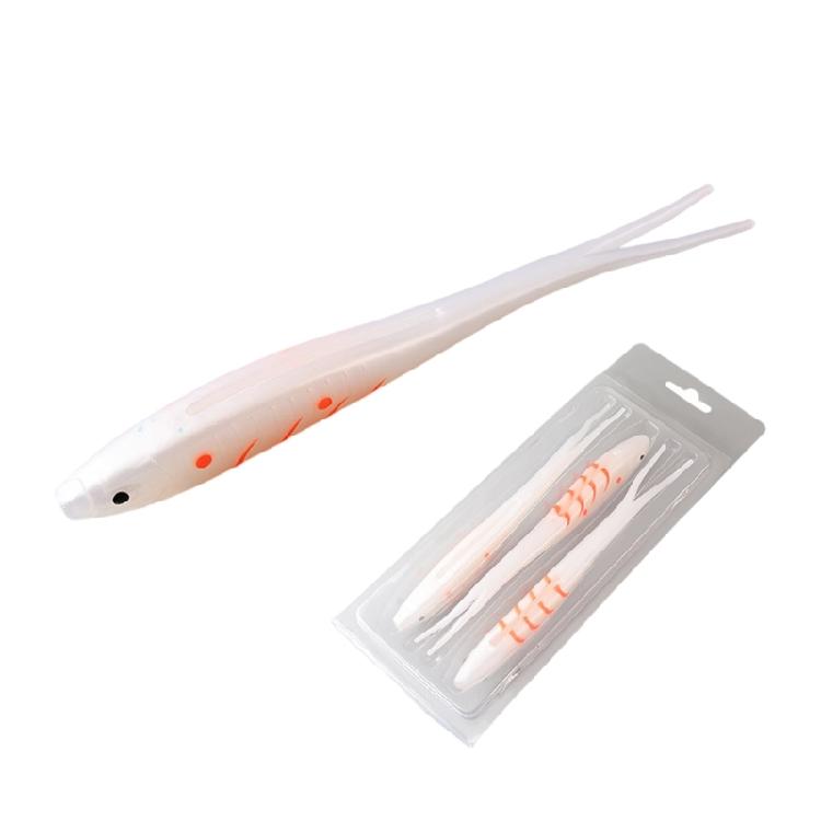 Soft Lure 17.5cm 18g Artificial Swimbait Forked Tail Fishing Lure Elastic Baits Fishing Tackle Accessories