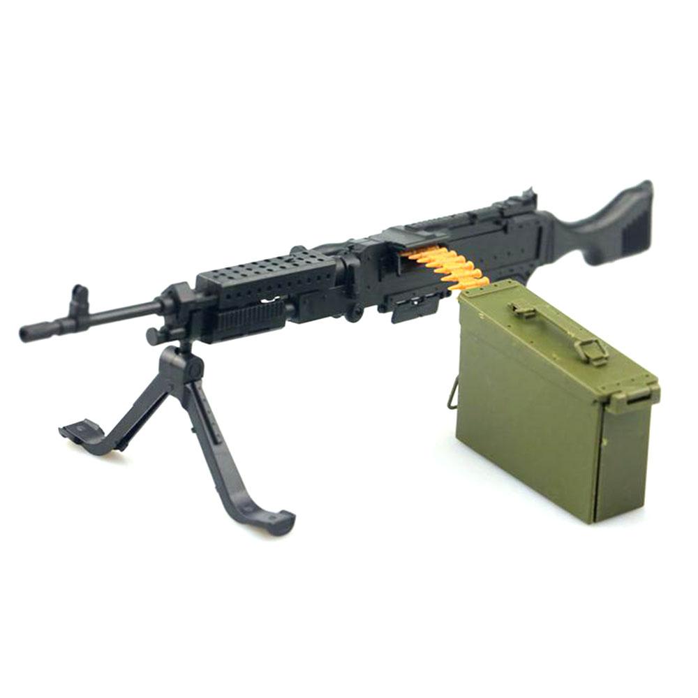 1:6 1/6 Actionfiguren AK47 Mg42 PKP Modellwaffen Spielzeuggewehr Waffe T800 Schweres Maschinengewehr + Munitionsgurt Kinder 12 Zoll Spielzeug DIY Geschenk