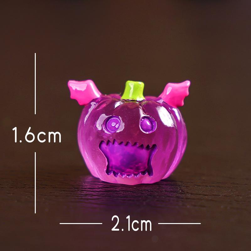 

Хэллоуин Светящийся в темноте Тыква Привидение Садоводство Садовые аксессуары Автомобиль Светящийся в темноте Маленькие украшения Purple small wings