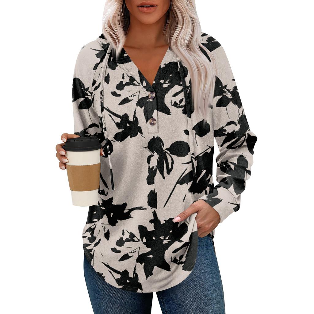 Women's Fashion Women's Lightweight Long Sleeve Pullover With Pockets Preppy Graphic Hoodie