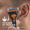 Gillette Fusion5 Men's Razor, 1 Razor Handle with 5-Blade Refills, Precision Trimmer, 5 Blades for a Close and Long-Lasting Shave
