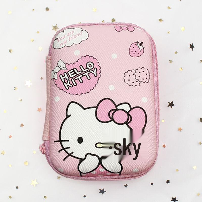 Cartoon Cute Portable Storage Bag for Cables and Chargers, Customizable with Logo