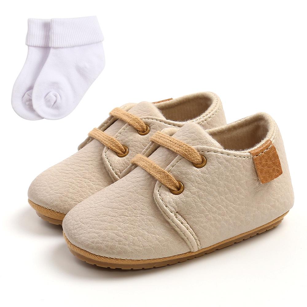 Spring & Autumn Soft Sole Baby Shoes for Boys & Girls - TPR Walker, Little Wave Design, Multiple Colors