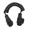 Tow Trailer Extension Cable Lead 13 Pin Connectors- 3 Meter Length, 13 Pin Male To 13 Pin Male, For Caravan Light Board Plugs