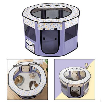 Playpen Pet Travel Camping Exercise Small Dogs Kennel Enclosure Breathable Kitten Rabbit Playground