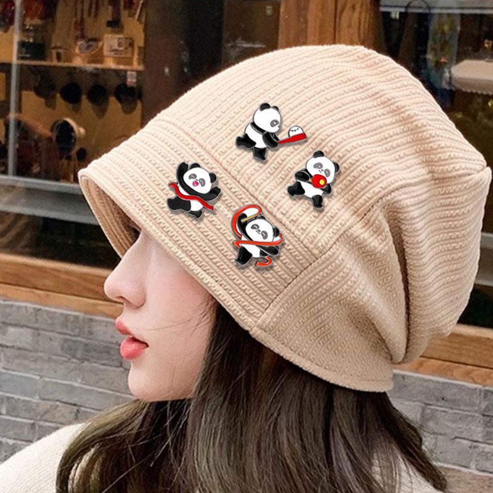 Zinc Zinc Zinc Alloy Panda Athlete Enamel Pins Trinket Giant Panda Shape Badge  Fans Gifts