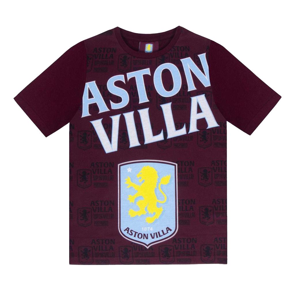 Aston Villa FC Boys Short Pajamas Set