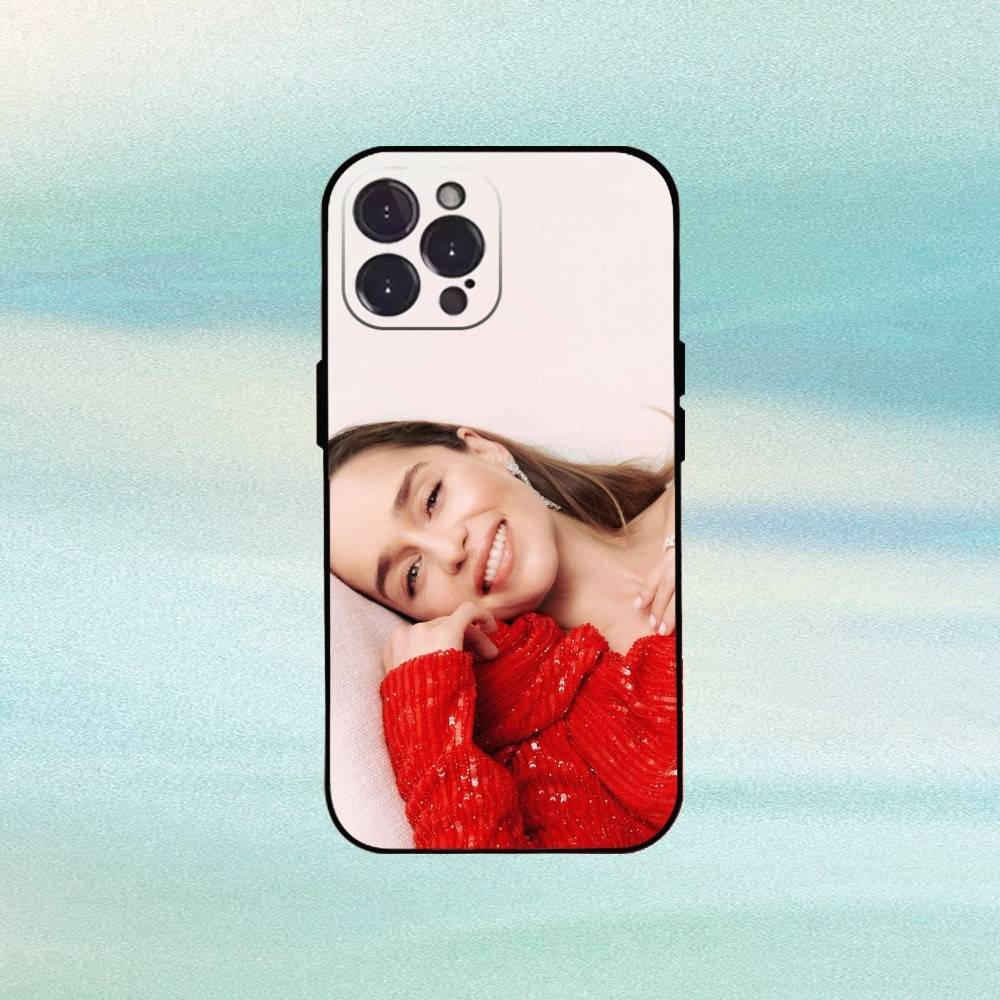 E-Emilia C-Clarke Actress Phone Case For iPhone17,16,15,14,13,12Plus,Pro Max,XS,5G Soft Silicone Black Cover
