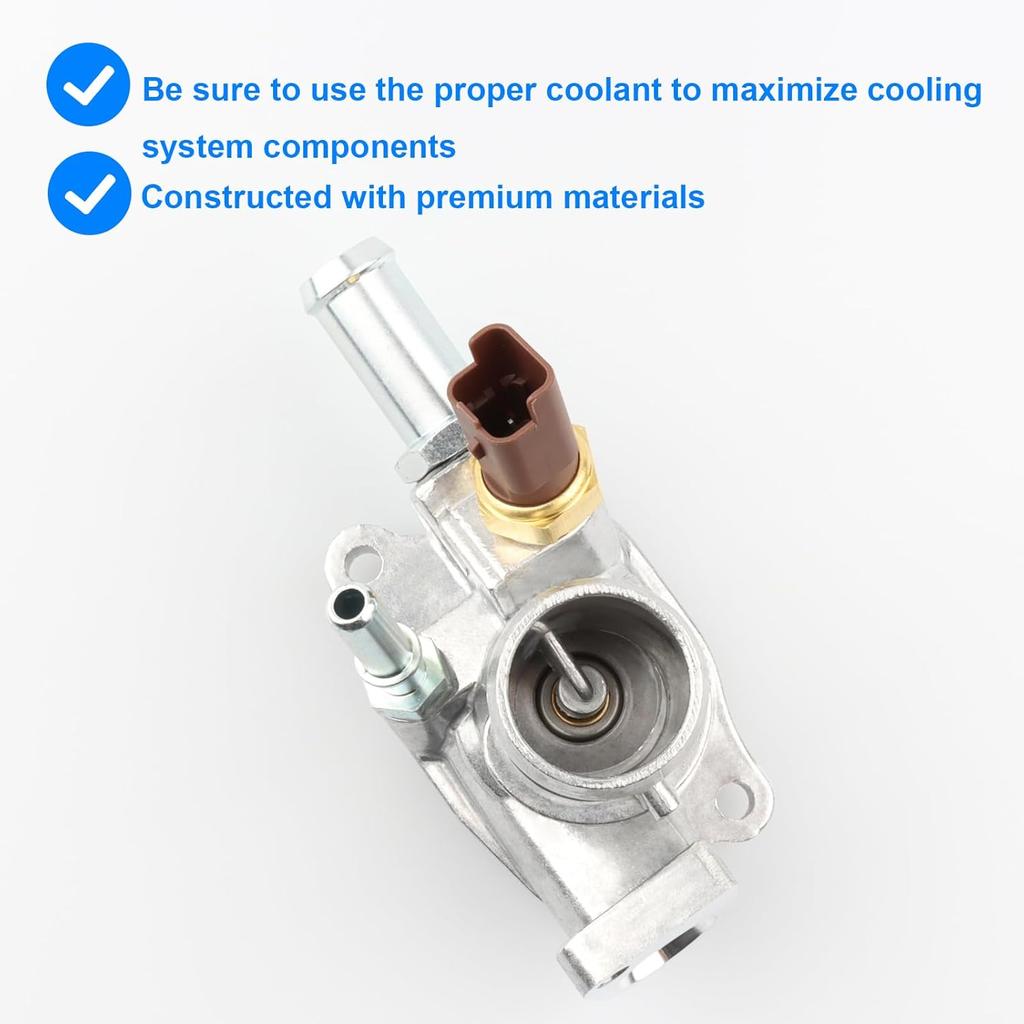 Thermostat Housing, Replace 902-3041, 757-176 Compatible with Dodge Fiat Jeep 1.4L - 2013-2016 Dart, 2012-2019 Fiat 500, 2014-2020 Fiat 500L,