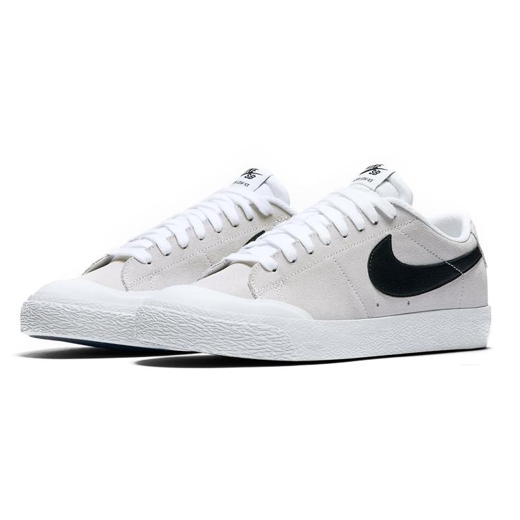 New Nike Sb Blazer Low Summit White Black 864348-101