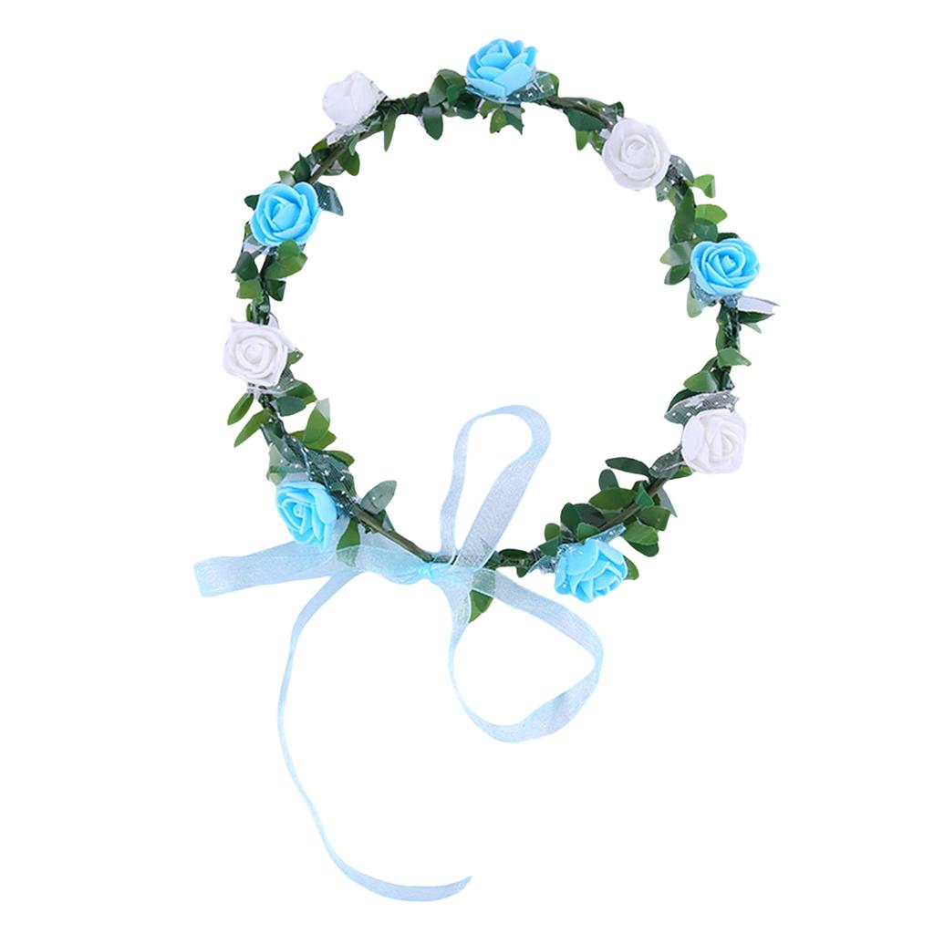 Stylish Flower Crown Headband for Weddings Parties and Festivals with Unique Colors and Comfortable Party Headwar