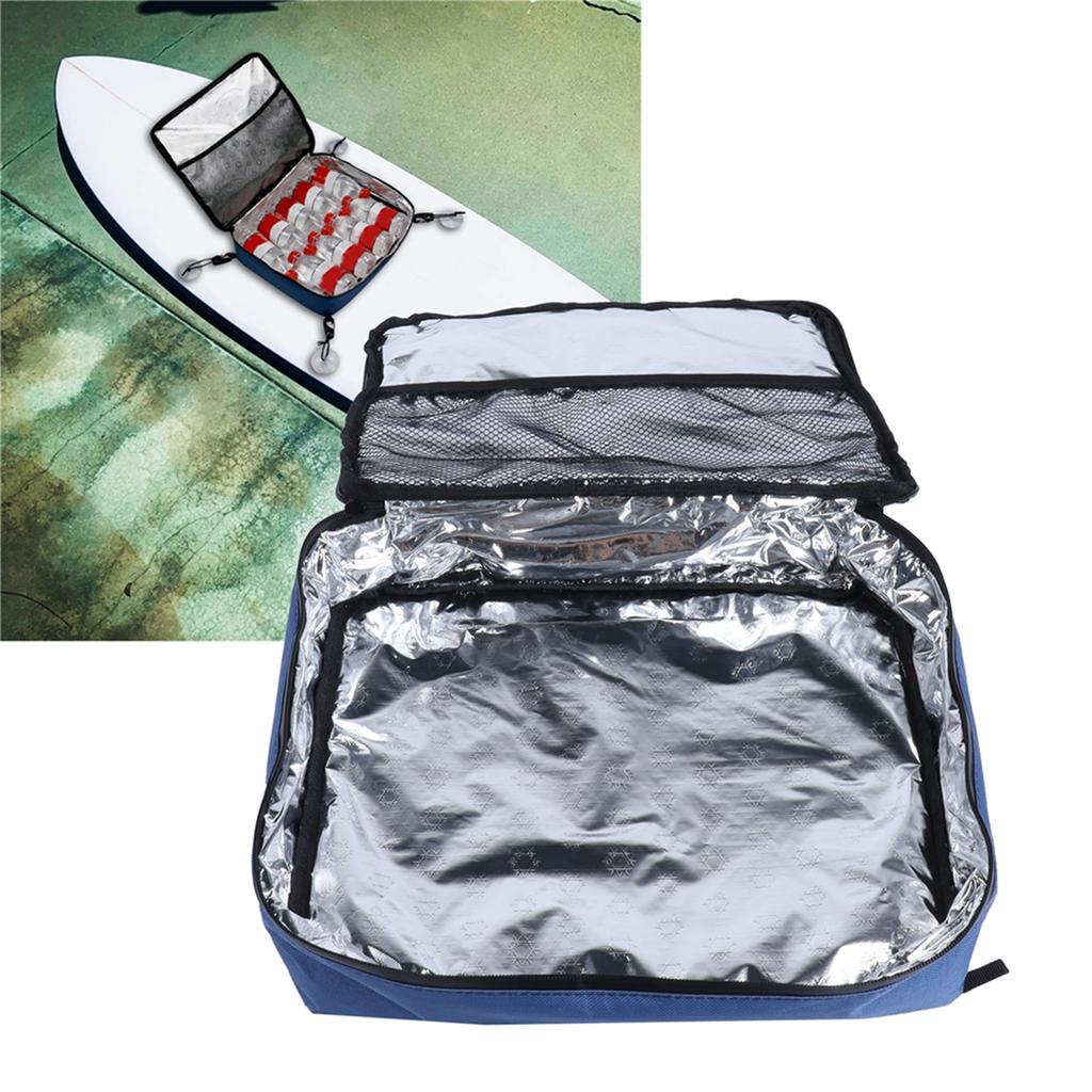 Portable Cooler Bag Picnic Thermal Bag with Suction Cup for Surfing Deck Submarine Blue