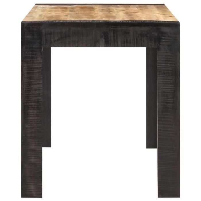 VidaXL Table de salle à manger 140x70x76 cm Bois de manguier brut