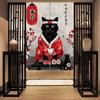 Nordic Door Partition  Kitchen Snack Shop Restaurant CurtainJapanese Sushi Dharma Fish Door Curtain Printing Bedroom Window