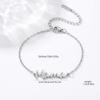 Stainless Steel Animal Letter Star Bracelet - Unisex Fashion Accessory