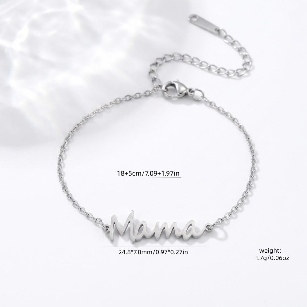 Stainless Steel Animal Letter Star Bracelet - Unisex Fashion Accessory